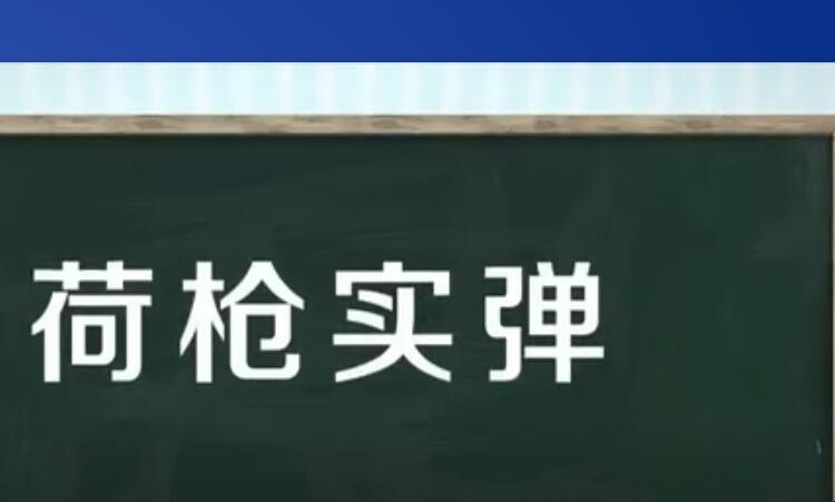 荷枪实弹的意思，荷枪实弹是成语吗！