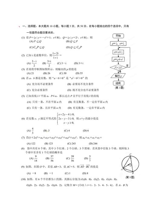 高中数学试题，高中数学试题答案！