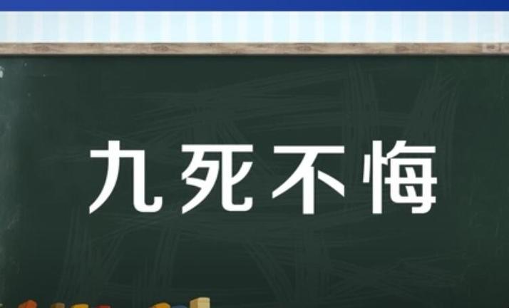 九死不悔，九死不悔的意思是什么?？