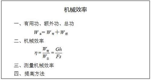 机械效率教案，机械效率教案第二课时！